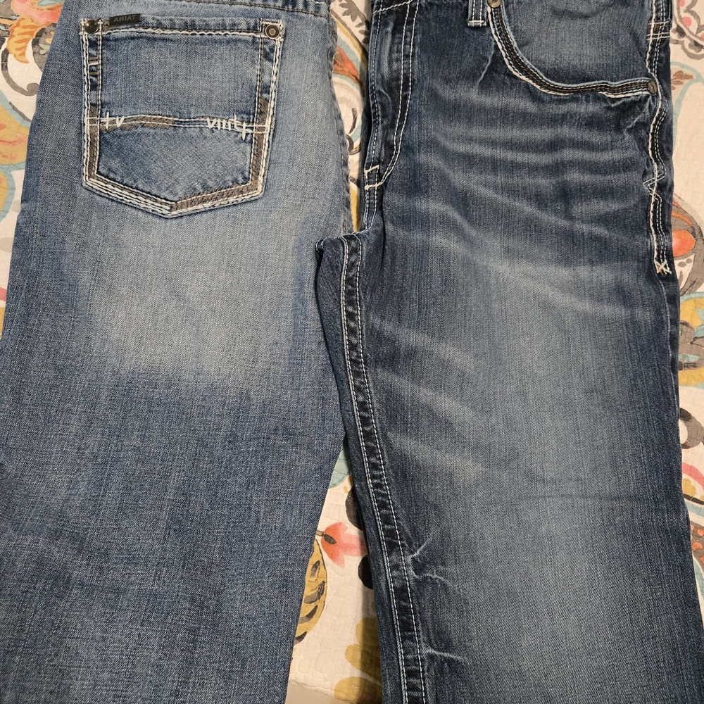 Ariat Men's Straight Jeans in Classic Blue